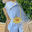 Blue Pleated Uniform Duck Skirt for Dogs - Bags to Bones