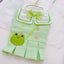 Green and White Frog Uniform with Green Bow Dog Skirt - Bags to Bones