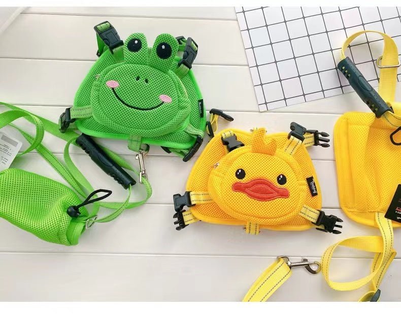 Green Froggy Backpack Dog Harness - Bags to Bones