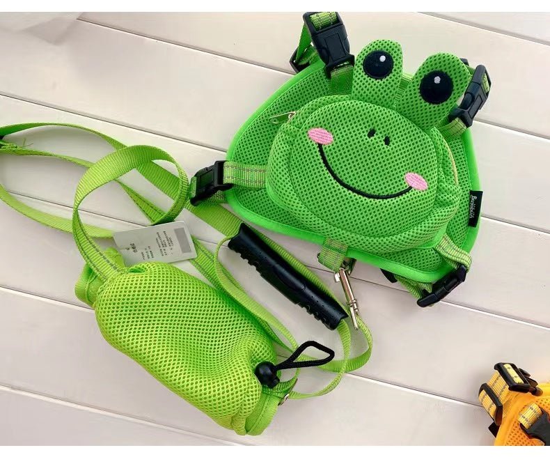 Green Froggy Backpack Dog Harness - Bags to Bones