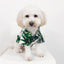 White Hawaiian T-Shirt with Green Palms for Dogs - Bags to Bones