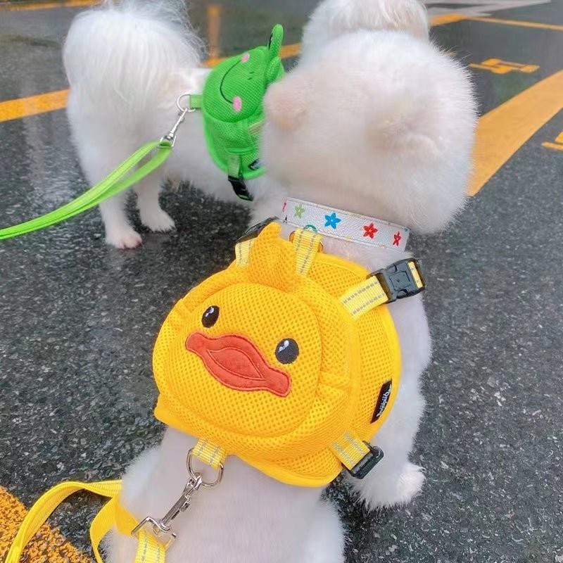 Yellow Ducky Backpack Dog Harness - Bags to Bones