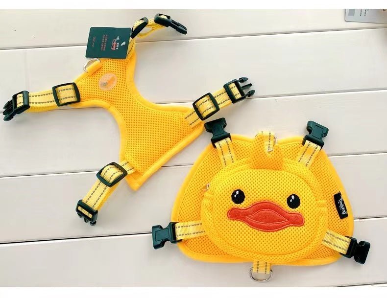 Yellow Ducky Backpack Dog Harness - Bags to Bones