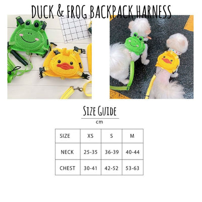 Yellow Ducky Backpack Dog Harness - Bags to Bones