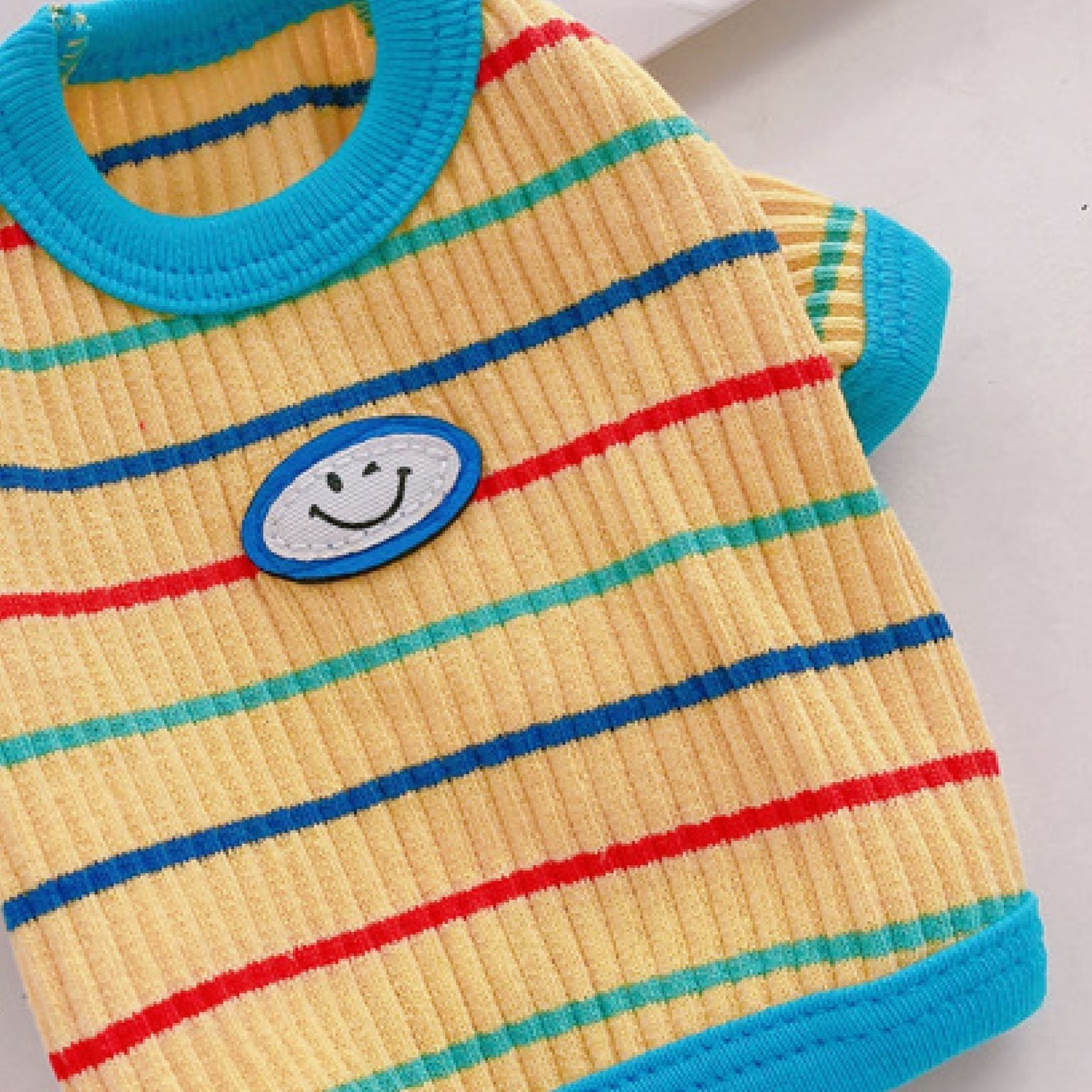 Yellow Smile Stripe Pullover - Bags to Bones